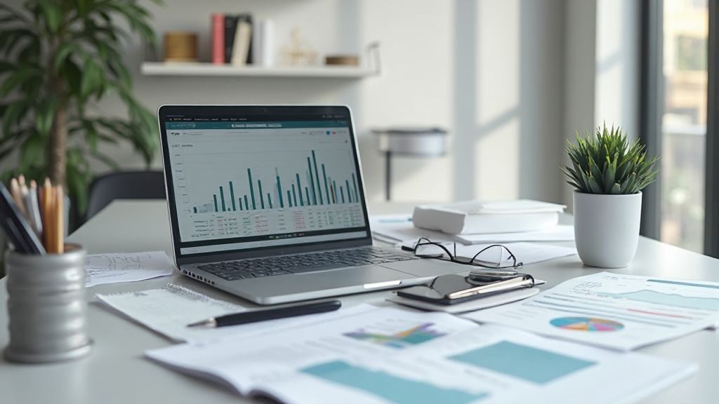 how to invest in private companies concept showing financial data and investment planning on a clean desk