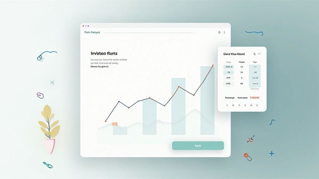 Clean design of Dave Ramsey investment calculator illustrating savings growth and investment planning
