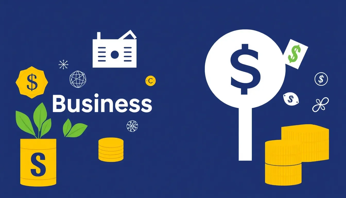 Visual depiction of separating business and personal finances emphasizing clarity and organization in financial management.