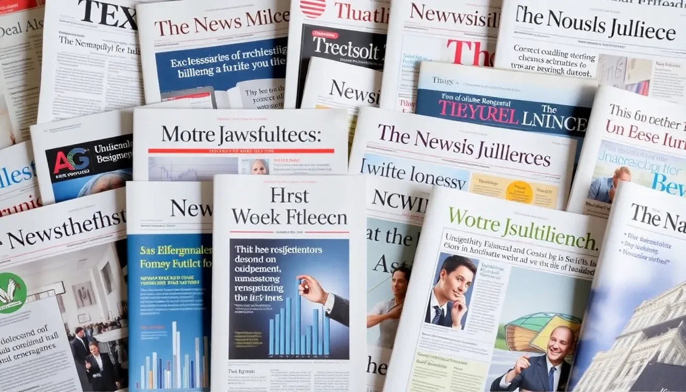 A collage of newsletter covers emphasizing personal finance newsletter topics for informed subscriber choices.