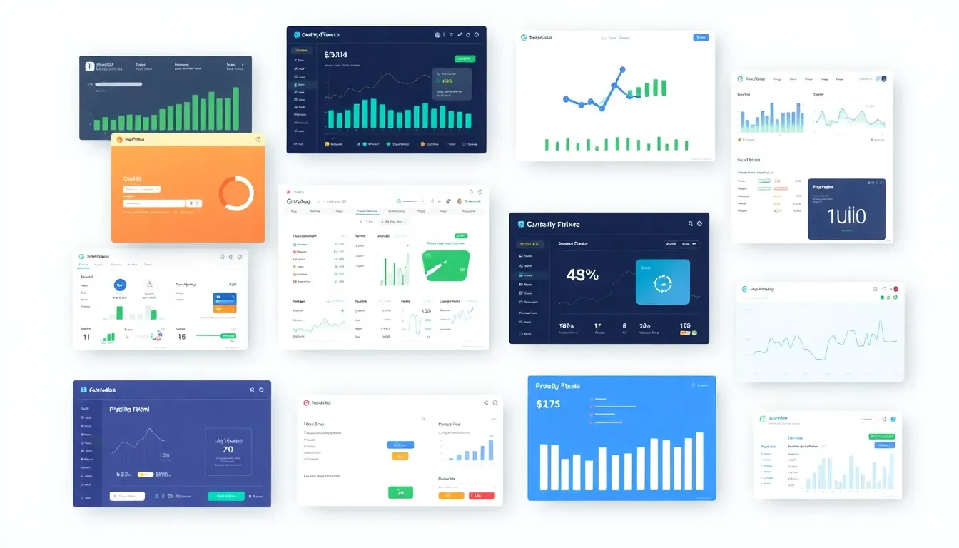 Diverse interfaces of best personal finance software highlighting key features for improved financial clarity.
