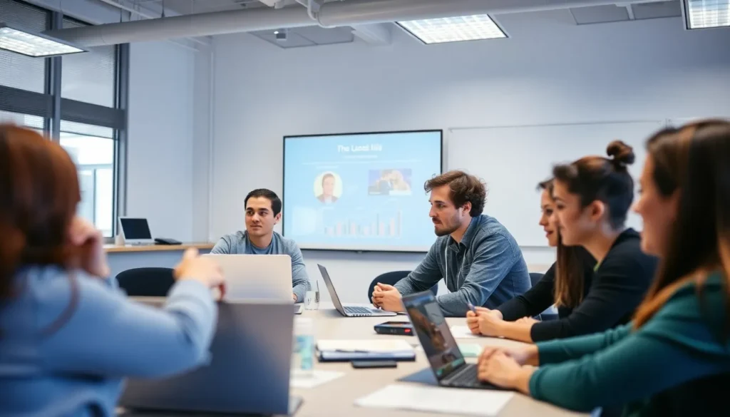 Students collaborating in a personal finance lab for better money management skills