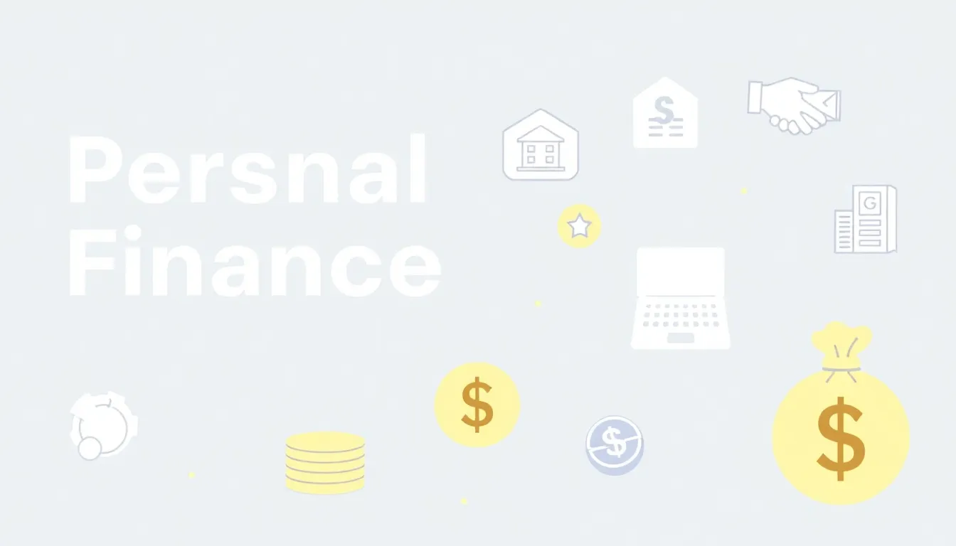 Foundations in personal finance concepts represented through modern visuals.