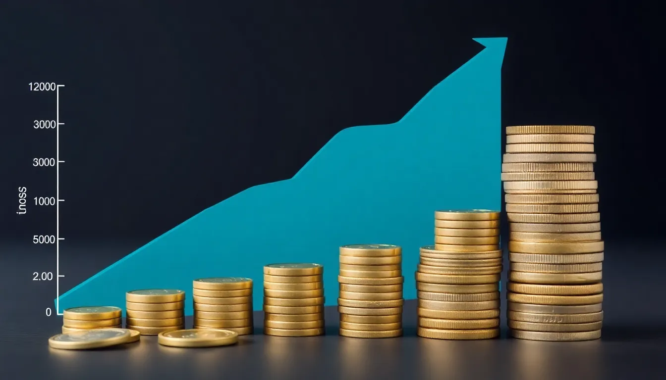 Graph illustrating investment banker salary progression and growth expectations in the finance sector.
