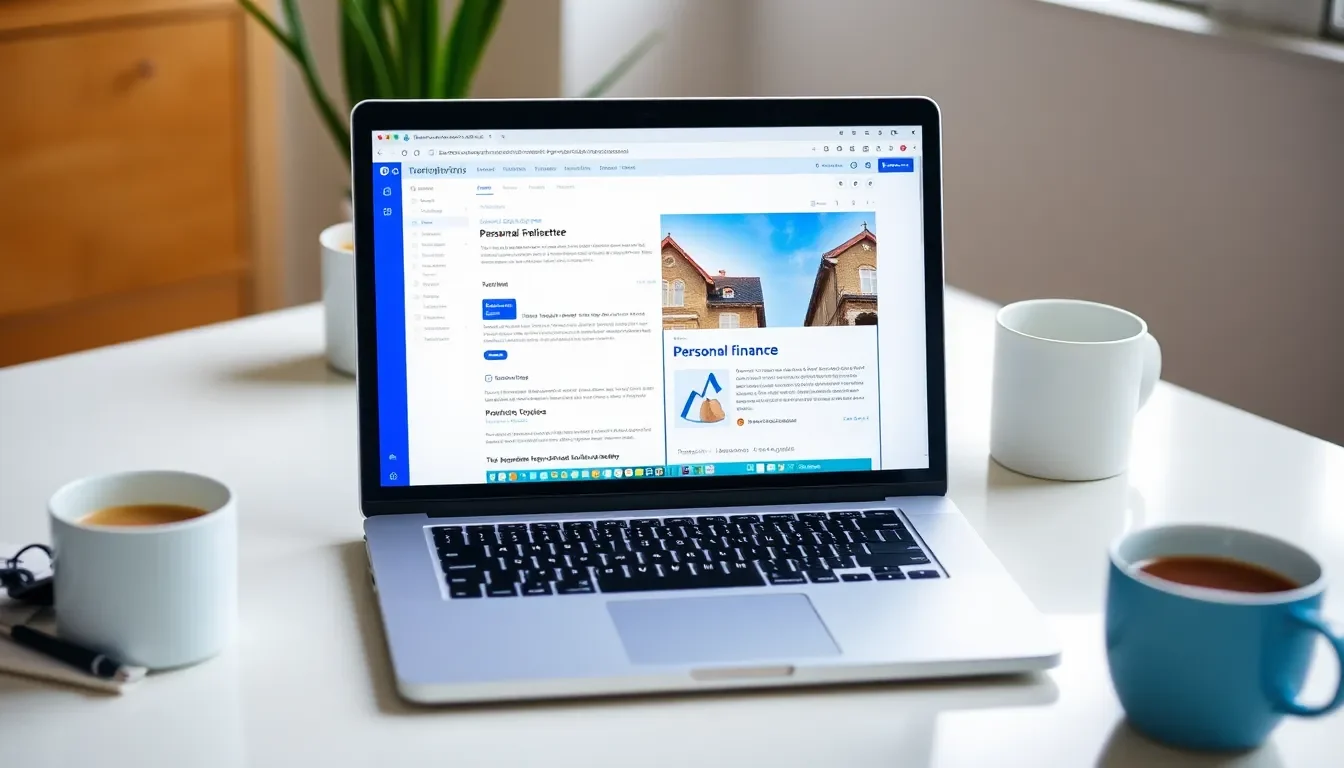 Screenshot of a personal finance newsletter displayed on a laptop screen, illustrating modern money advice.