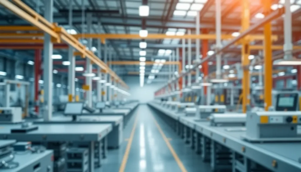 Visual representation of apple manufacturing investment in a tech factory