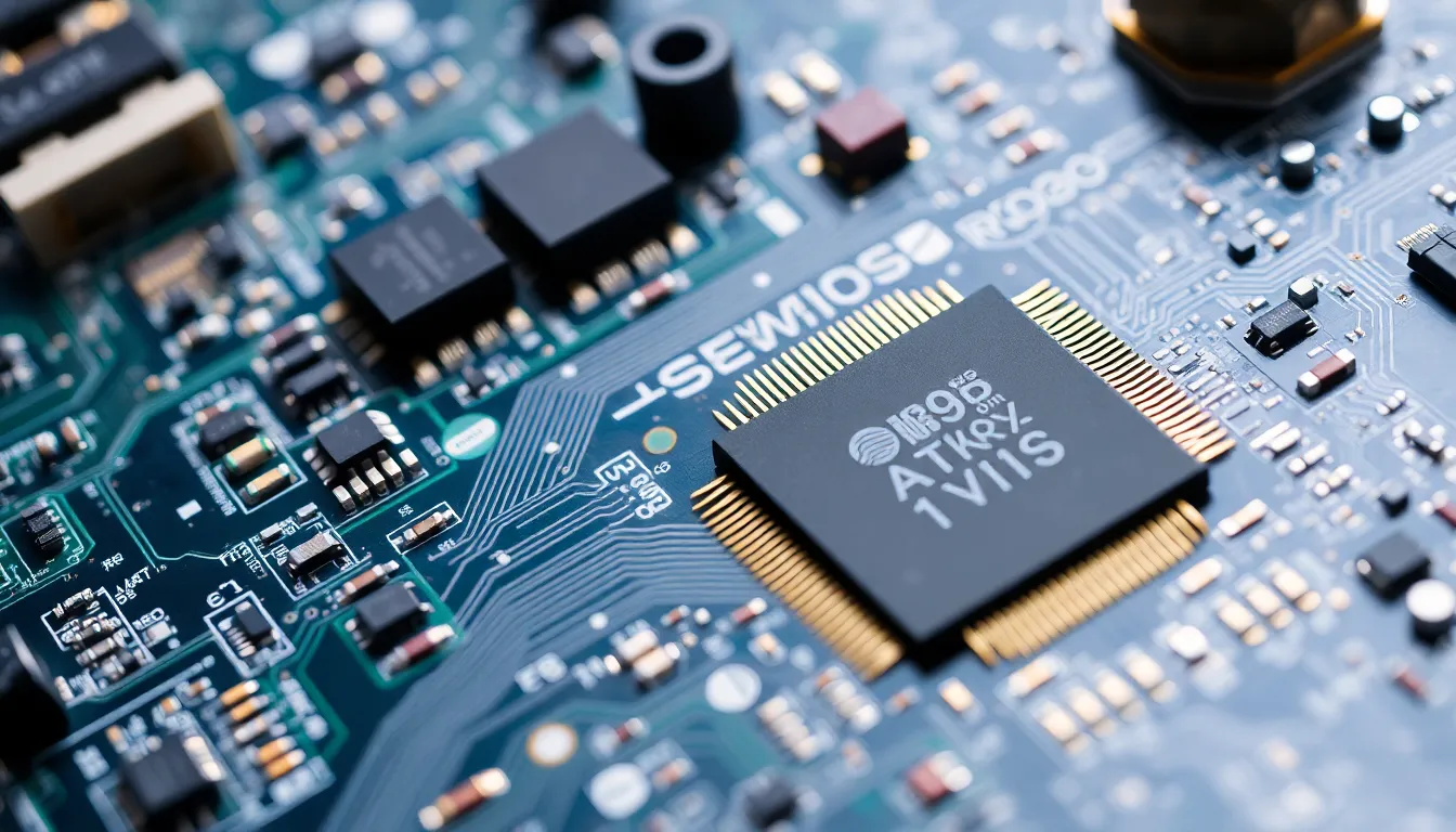 cathie wood semiconductor investment - close-up of a circuit board