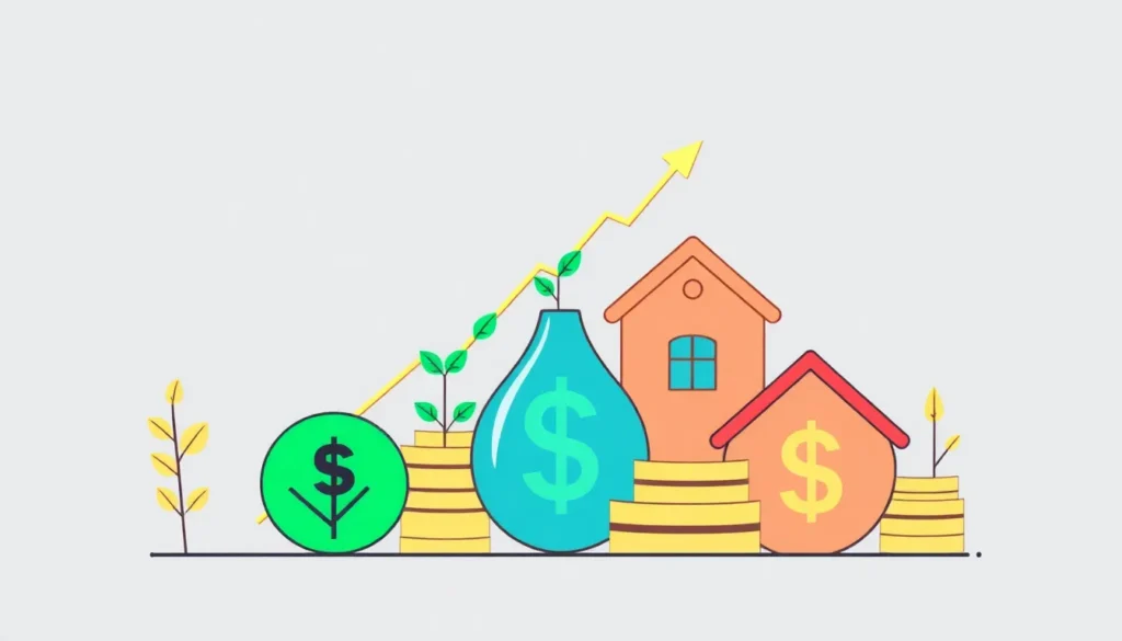 Graphic showing how to invest wisely for financial growth.
