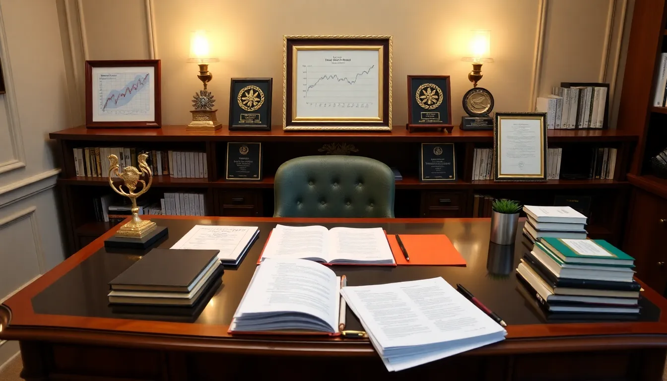 A refined workspace depicting educational pathways for highest paying finance jobs.